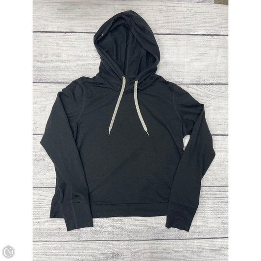 Athletic Top Long Sleeve Hoodie By Vuori In Black, Size: M