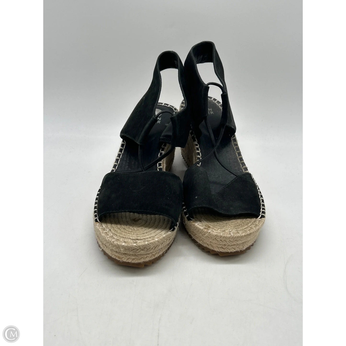 Sandals Heels Wedge By Eileen Fisher In Black, Size: 8