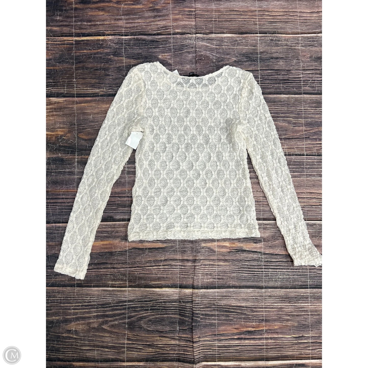 Top Long Sleeve By Loft In Cream, Size: S