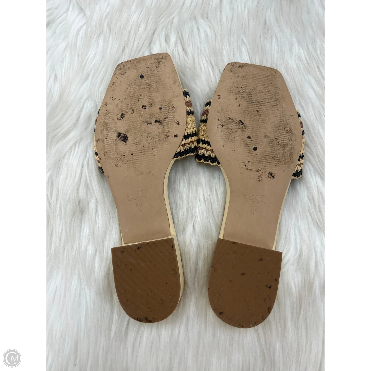Sandals Heels Block By Maeve In Tan, Size: 8.5
