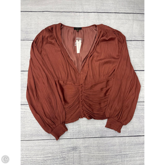 Top Long Sleeve By Current Air In Orange, Size: Xl