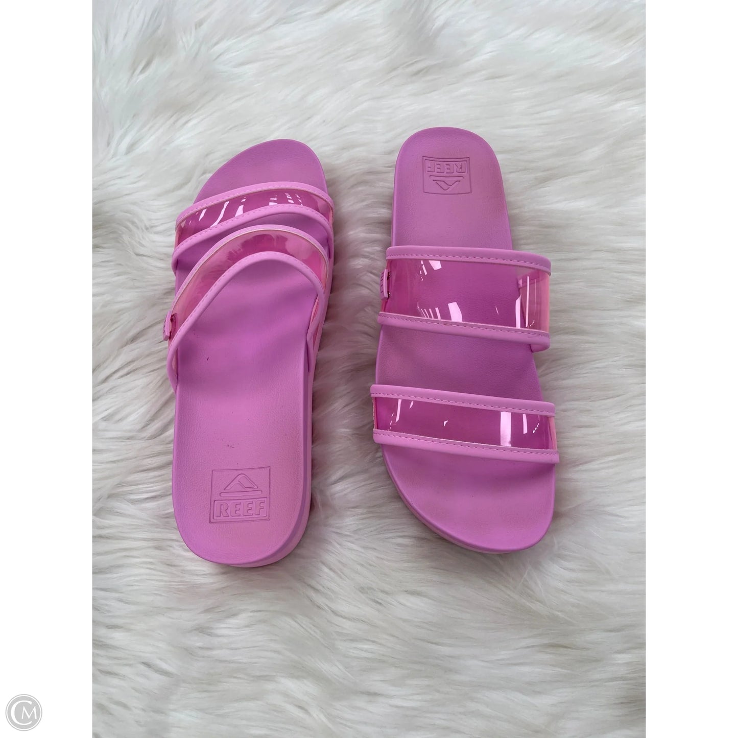 Sandals Heels Platform By Reef In Pink, Size: 11