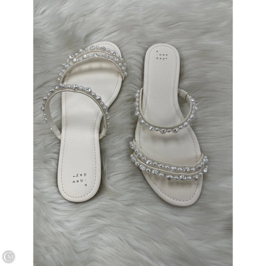 Sandals Flats By A New Day In White, Size: 11