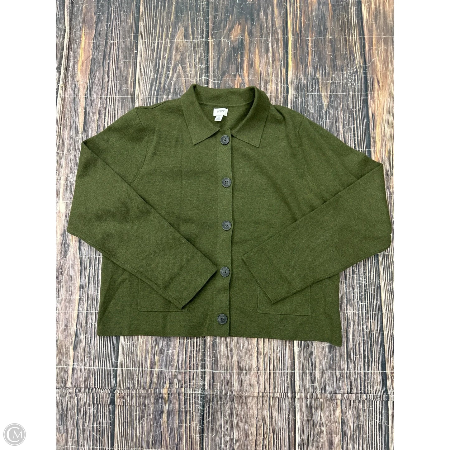 Jacket Shirt By J. Crew In Green, Size: Xl