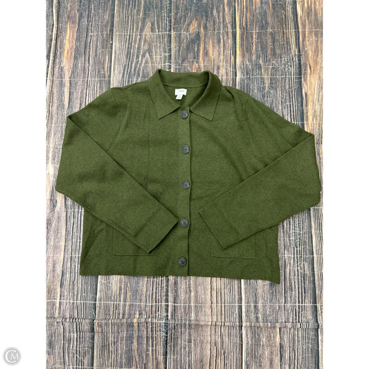 Jacket Shirt By J. Crew In Green, Size: Xl
