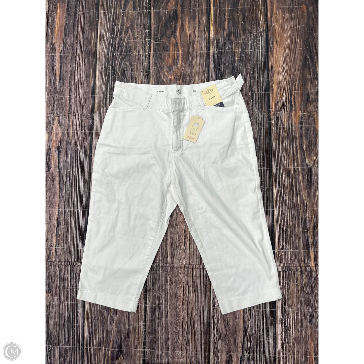 Capris By St Johns Bay In White, Size: 12