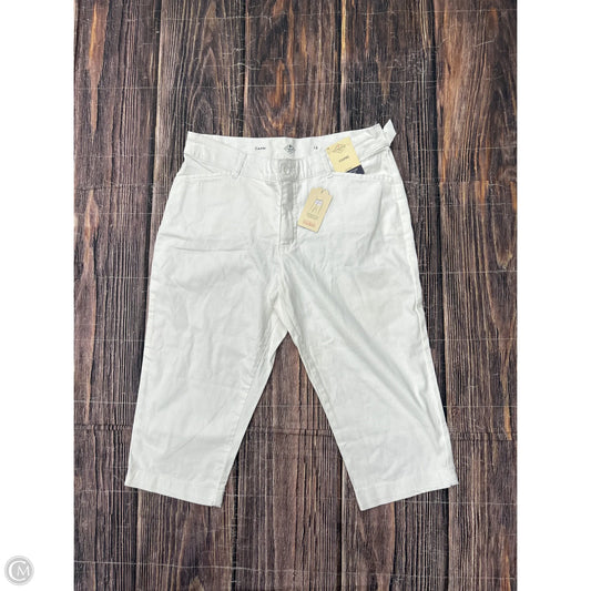 Capris By St Johns Bay In White, Size: 12