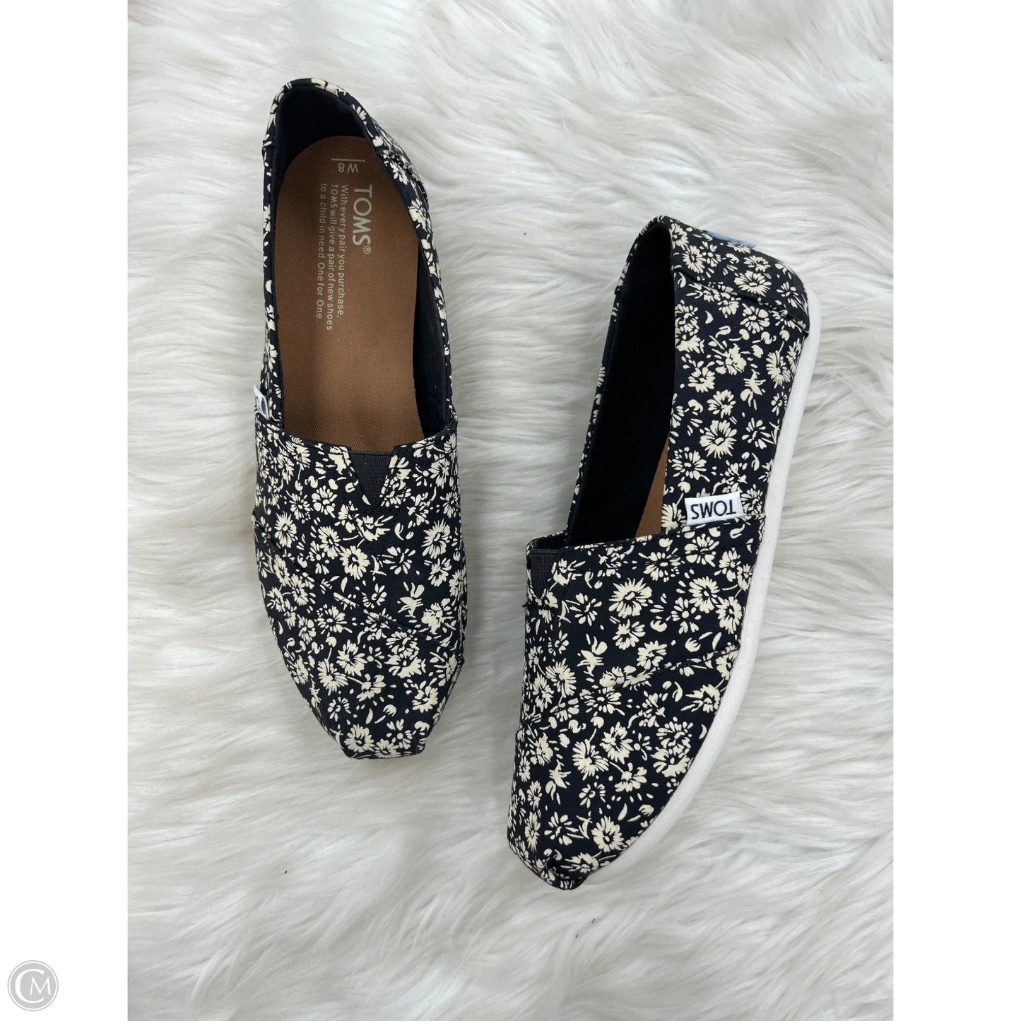 Shoes Flats By Toms In Floral Print, Size: 8
