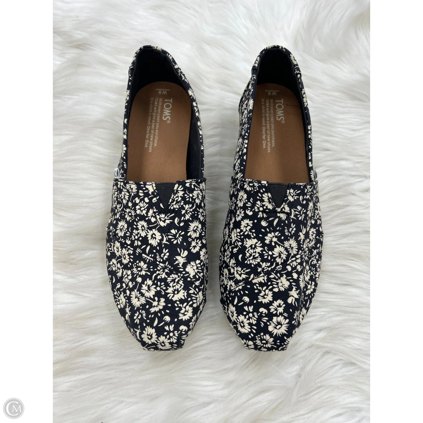 Shoes Flats By Toms In Floral Print, Size: 8