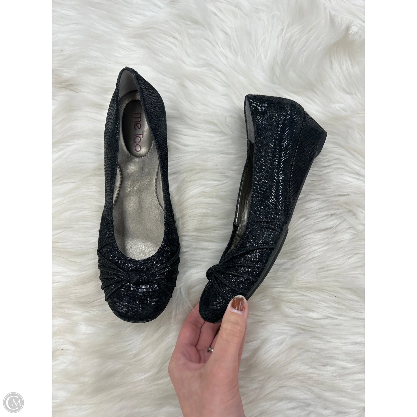 Shoes Heels Wedge By Me Too In Black, Size: 7.5