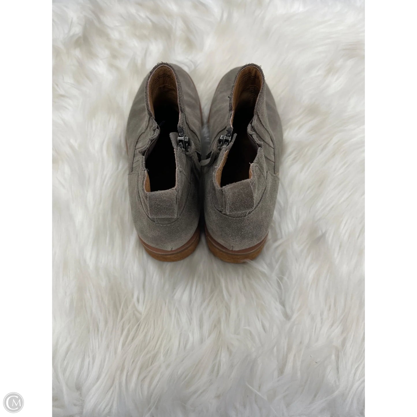 Boots Ankle Heels By Sofft In Tan, Size: 7