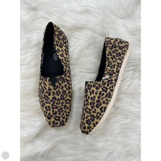 Shoes Flats By Toms In Animal Print, Size: 9.5