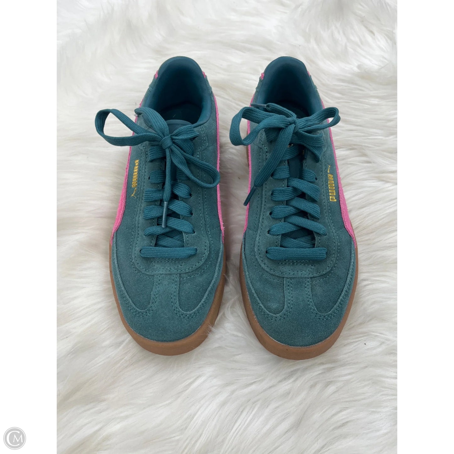 Shoes Sneakers By Puma In Green, Size: 6.5