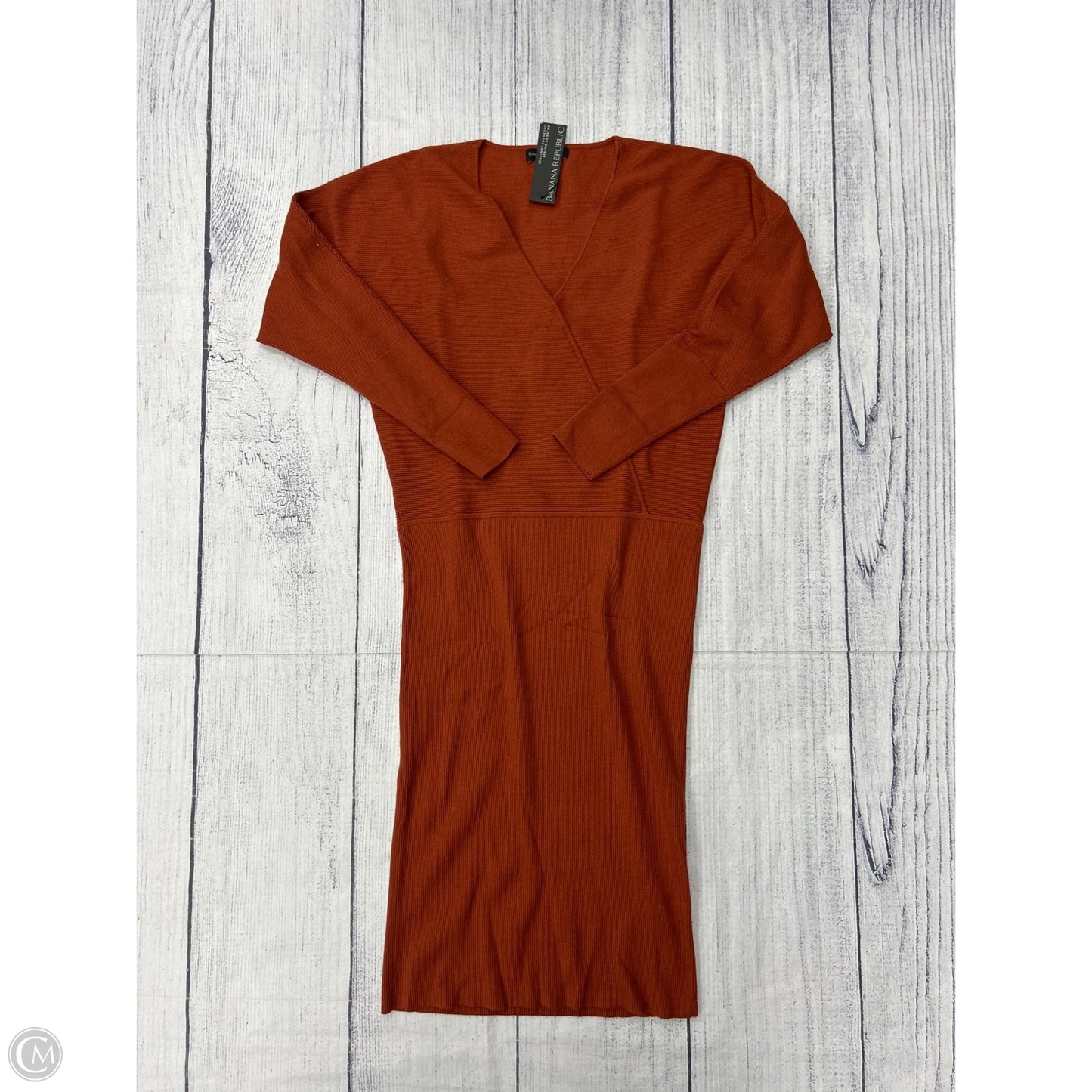 Dress Sweater By Banana Republic In Orange, Size: M