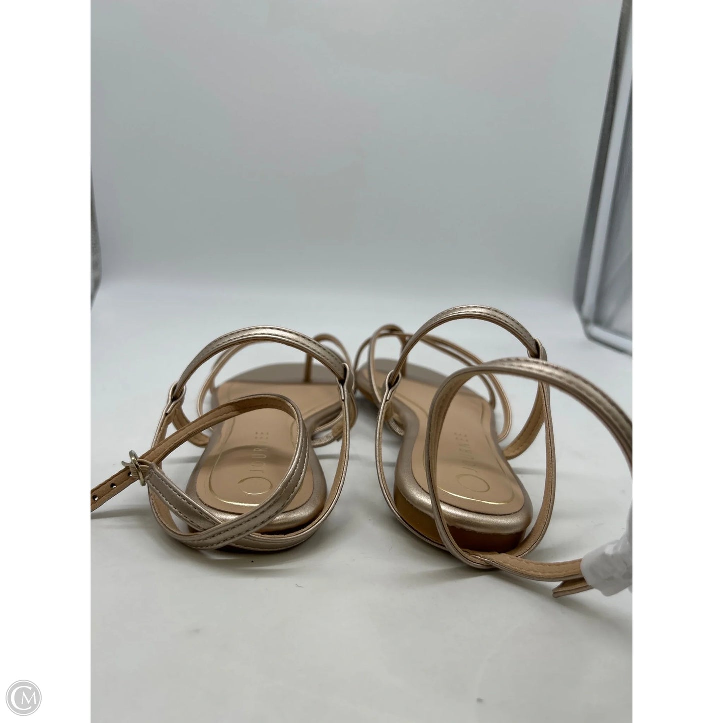Sandals Flats By Journee In Gold, Size: 8