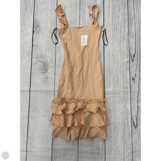 Dress Casual Midi By Clothes Mentor In Peach, Size: L