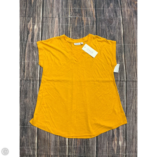 Top Short Sleeve By Clothes Mentor In Yellow, Size: L