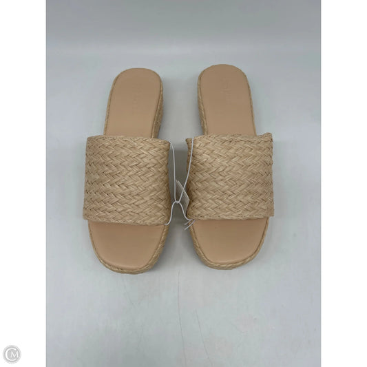Sandals Heels Platform By Old Navy In Tan, Size: 8