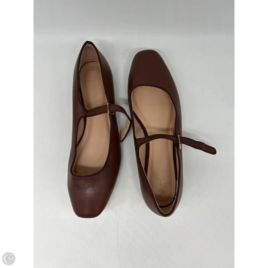 Shoes Flats By Time And Tru In Brown, Size: 8.5
