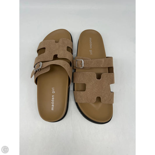Sandals Flats By Madden Girl In Brown, Size: 8