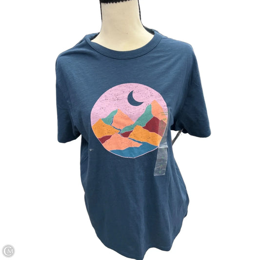Top Short Sleeve By Dip In Blue, Size: L