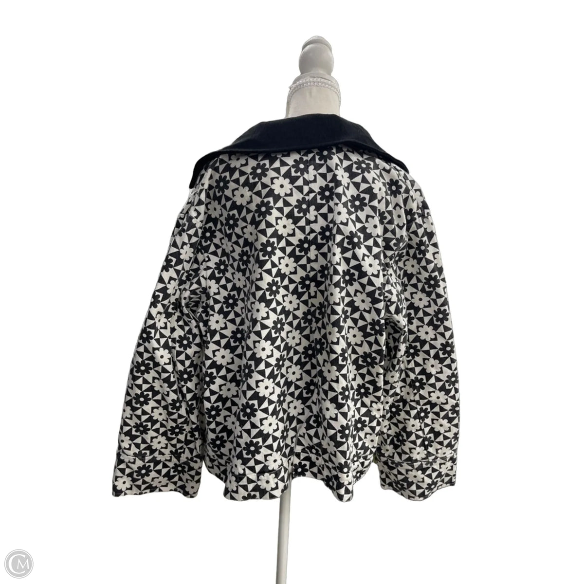 Jacket Denim By Davi & Dani In Geometric Pattern, Size: S