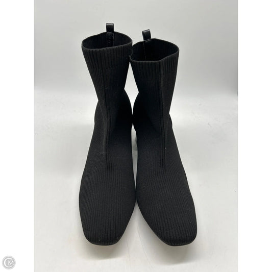 Boots Ankle Heels By Cato In Black, Size: 11