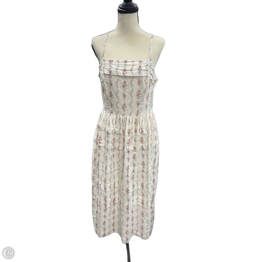 Dress Casual Midi By And Now This In Cream, Size: M