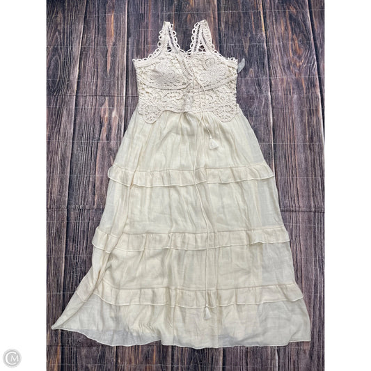 Dress Casual Maxi By J Gee In Cream, Size: Xl