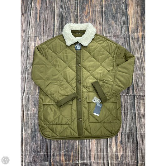 Coat Puffer & Quilted By Lucky Brand In Green, Size: S