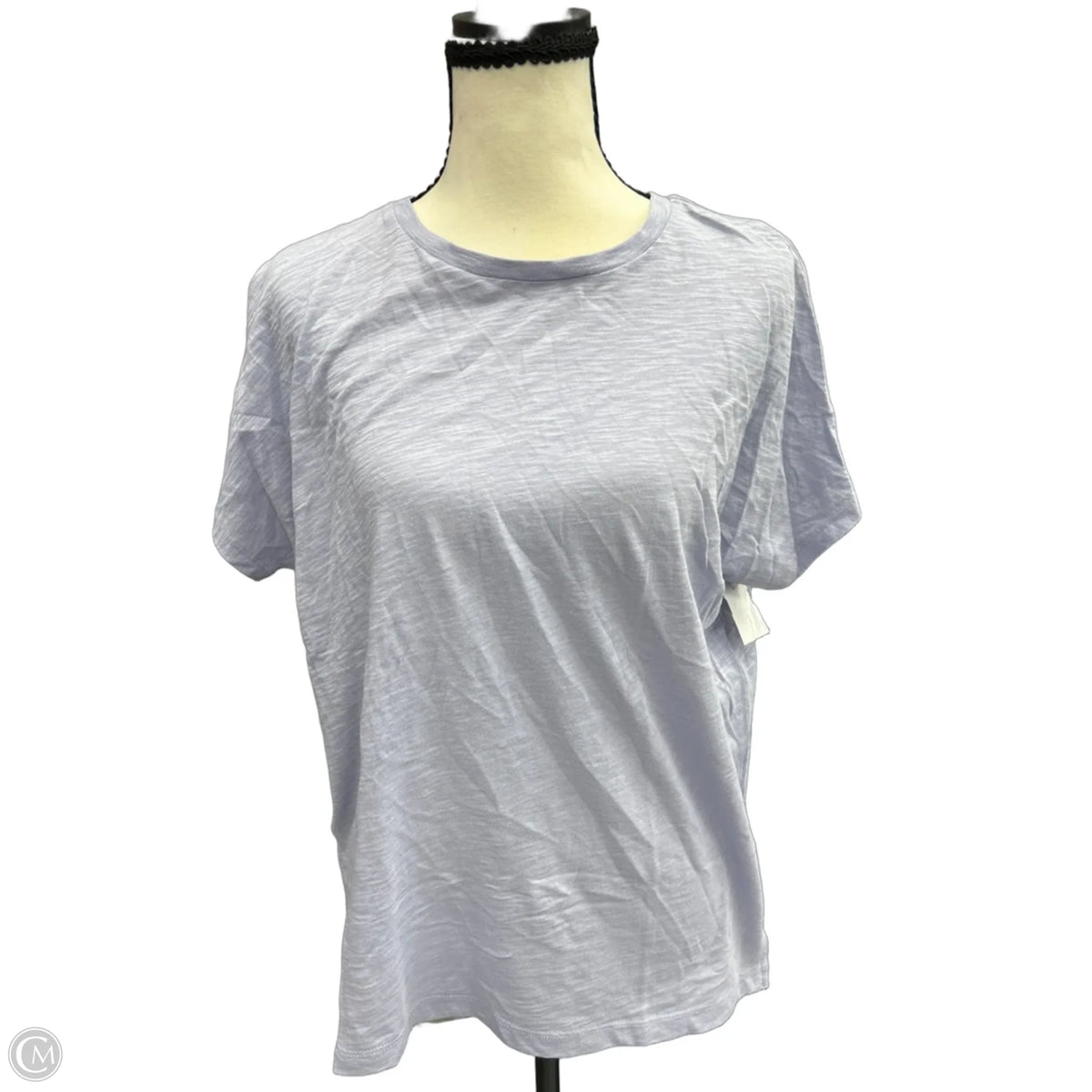 Top Short Sleeve Basic By Madewell In Purple, Size: M