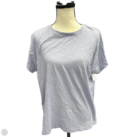 Top Short Sleeve Basic By Madewell In Purple, Size: M