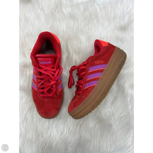 Shoes Sneakers By Adidas In Red, Size: 7