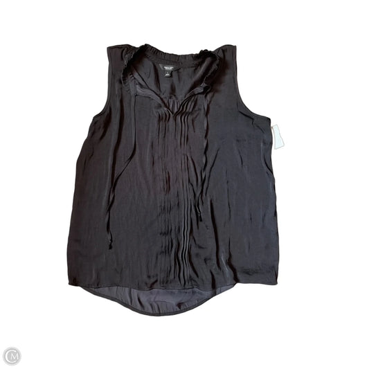 Top Sleeveless By Simply Vera In Black, Size: L