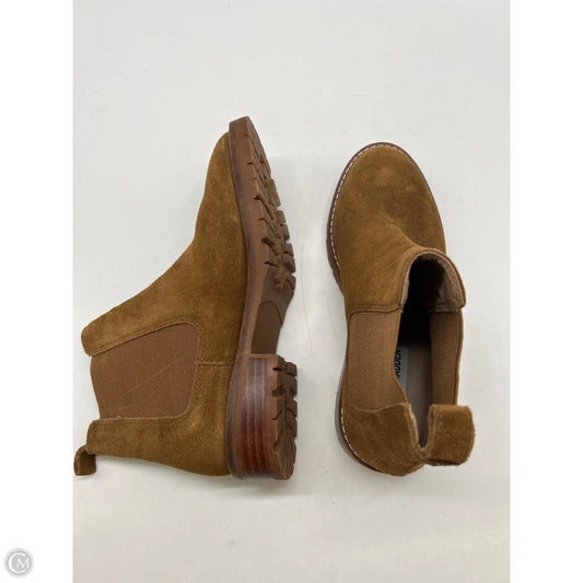 Boots Ankle Heels By Steve Madden In Brown, Size: 6