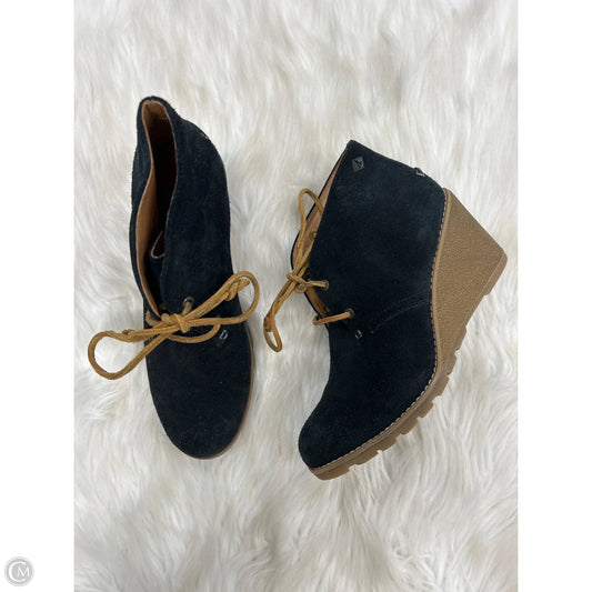 Boots Ankle Heels By Sperry In Black, Size: 8