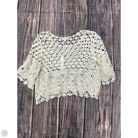 Top Short Sleeve By She + Sky In Cream, Size: S