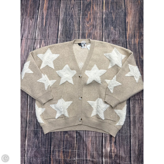 Cardigan By Davi & Dani In Tan, Size: 2x