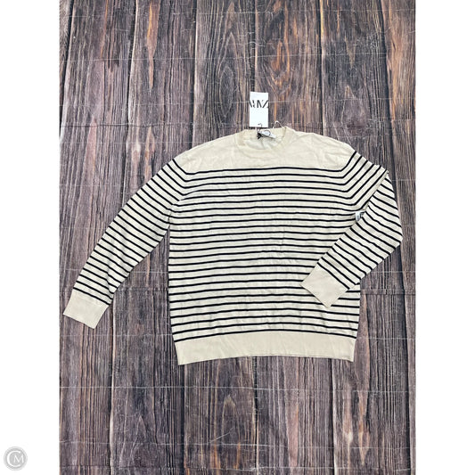 Top Long Sleeve By Zara In Striped Pattern, Size: Xl