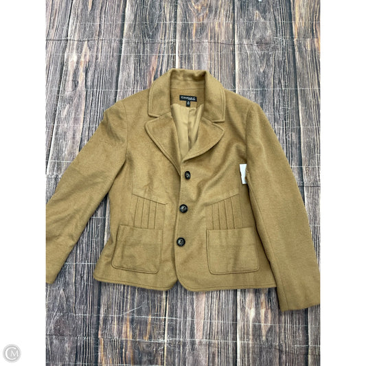 Coat Wool By Clothes Mentor In Tan, Size: L