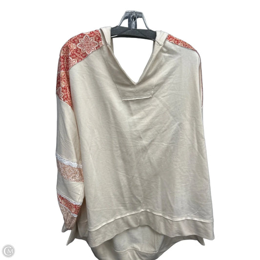 Top Long Sleeve By Cato In Cream, Size: 1x