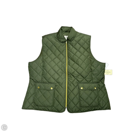 Vest Puffer & Quilted By St Johns Bay In Green, Size: 2x