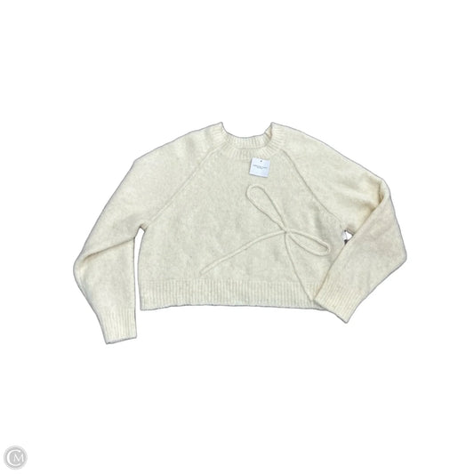 Sweater By American Eagle In Cream, Size: 1x