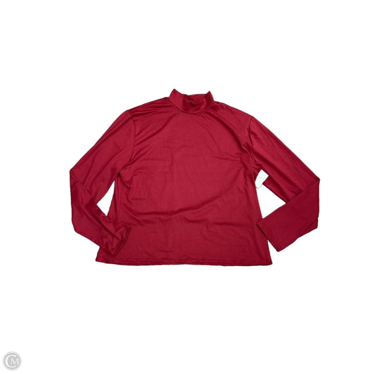 Top Long Sleeve By Clothes Mentor In Red, Size: 2x