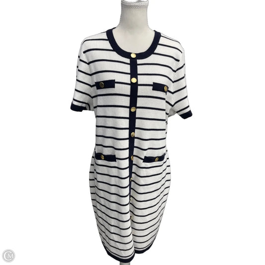 Dress Casual Short By Free Assembly In Striped Pattern, Size: 1x