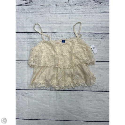 Top Sleeveless By Old Navy In Cream, Size: M