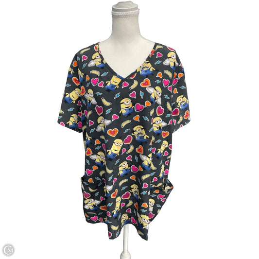 Top Short Sleeve By Clothes Mentor In Grey, Size: 2x