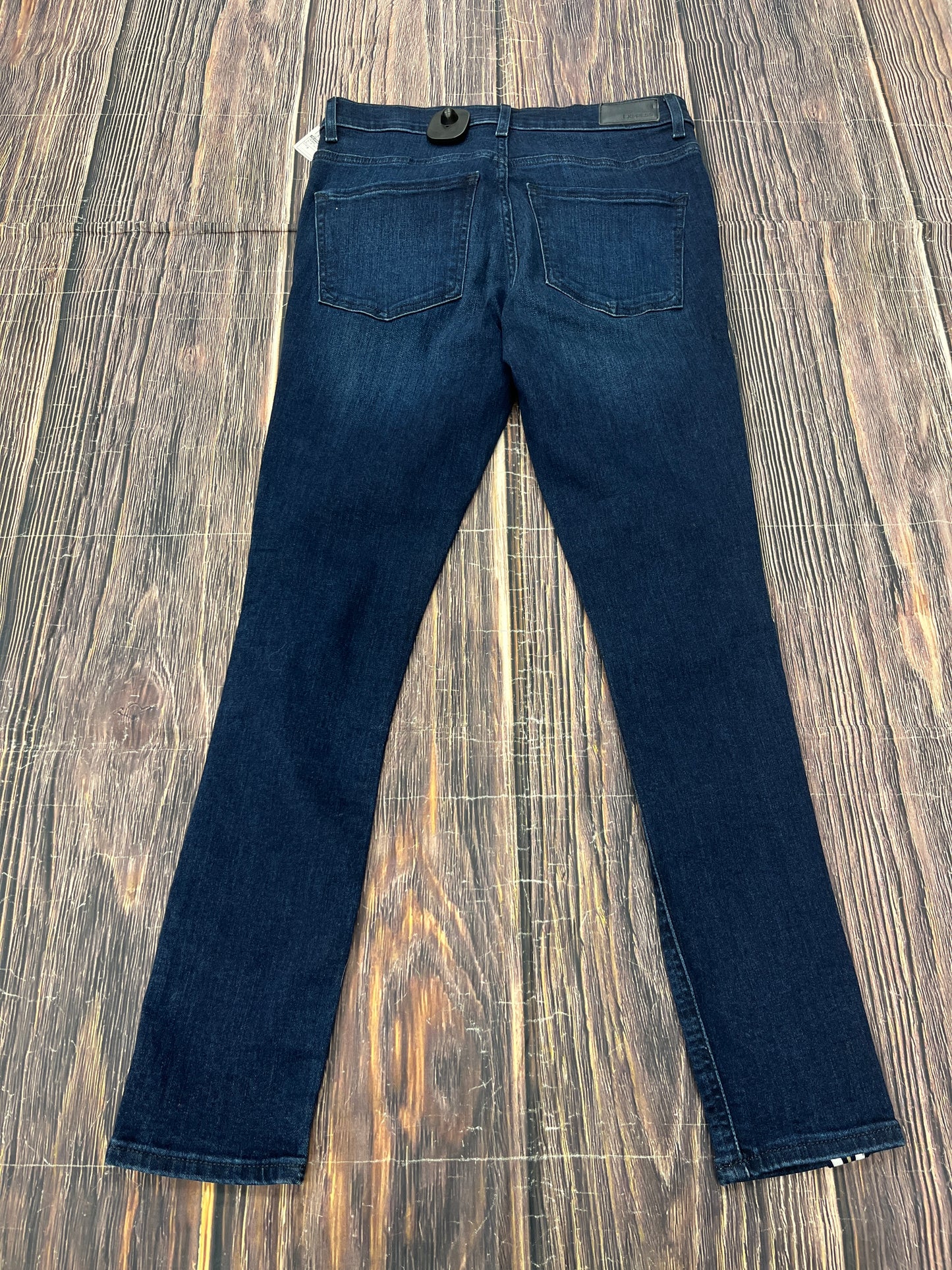 Jeans Skinny By Express In Blue Denim, Size: 6