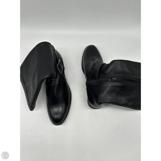 Boots Mid-calf Heels By Cma In Black, Size: 6.5