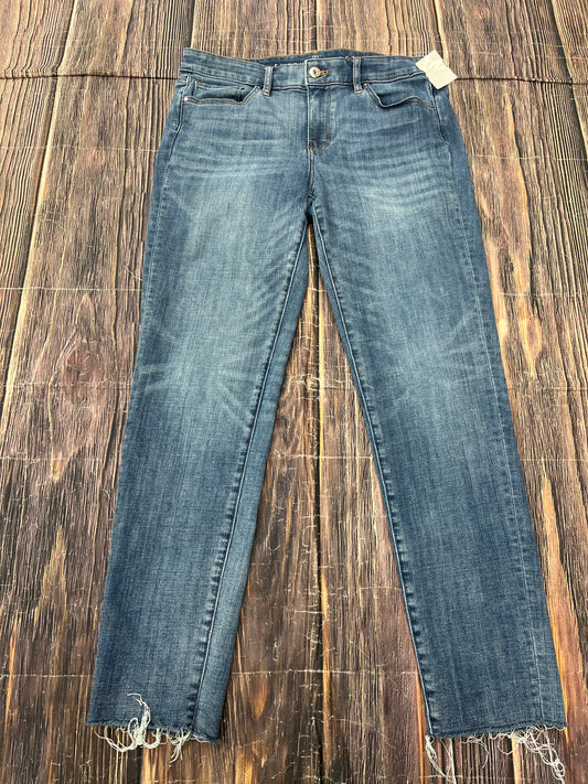 Jeans Straight By White House Black Market In Blue Denim, Size: 6